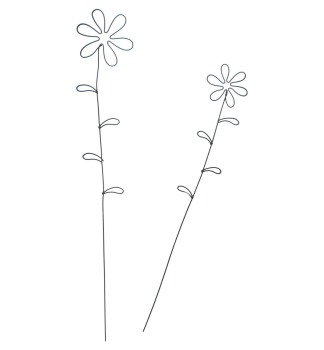 Stecker "Blumen" 6er-Set